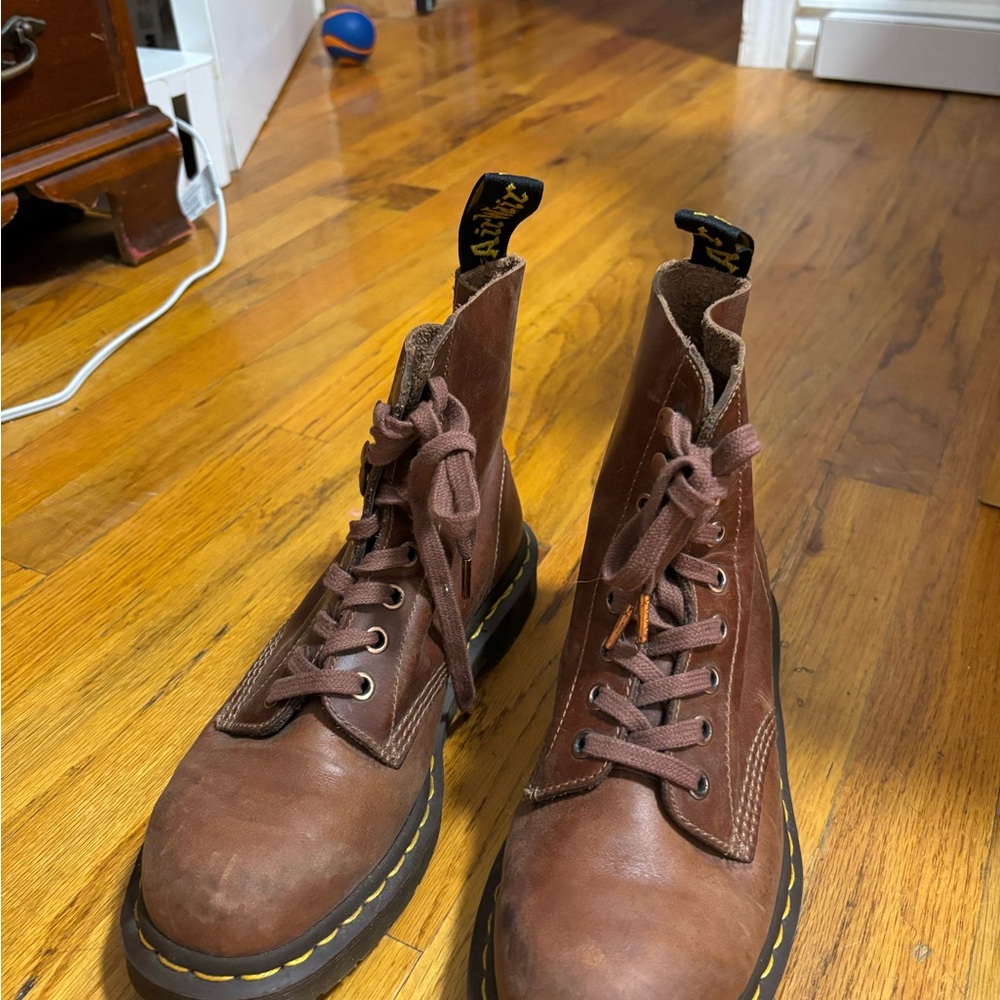 Dr. Martens Brown Leather Ankle Boots